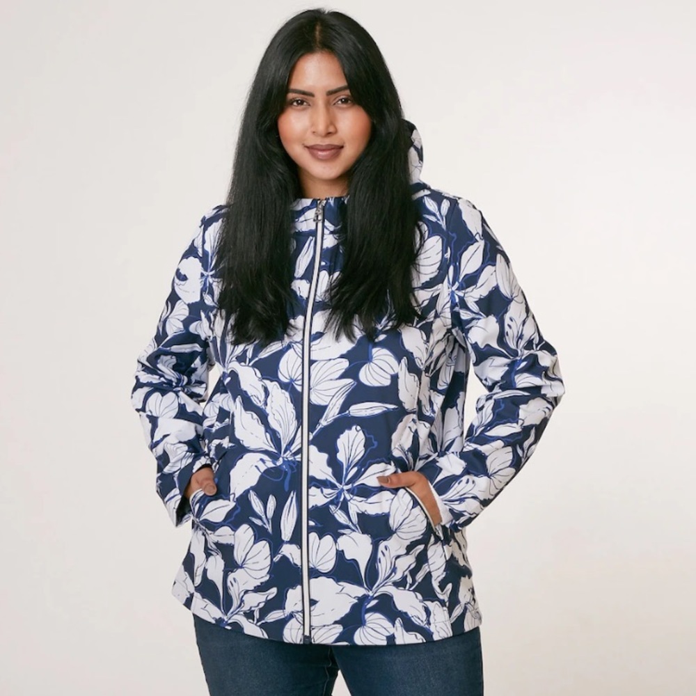 Nuage blue and white floral size large